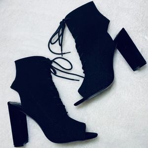 Steve Madden Peekaboo Sock Booties